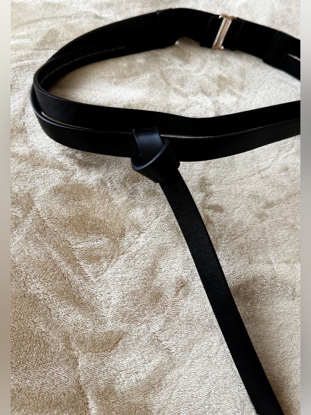 H&M Black Knot Detail Waist Belt